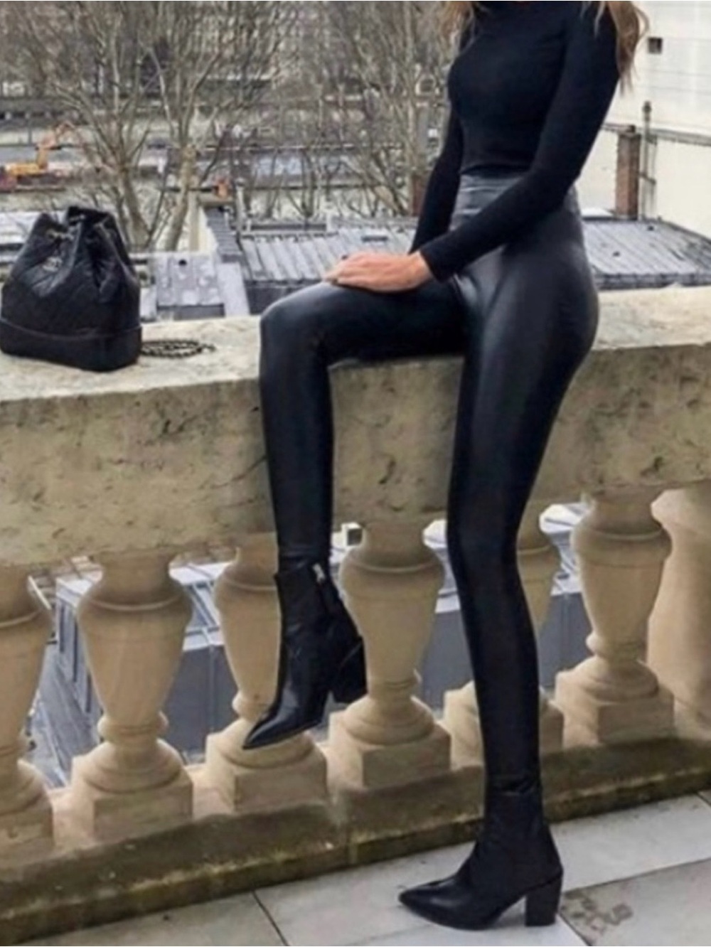Commando Faux Leather Skinny Leggings Small NWT✅